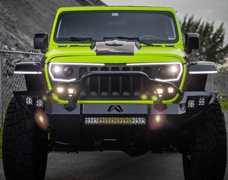 ცხაური WRANGLER 2007-2017 ფარების კომპლექტით